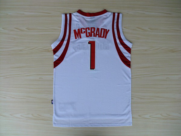  NBA Houston Rockets 1 Tracy McGrady Swingman White Jerseys
